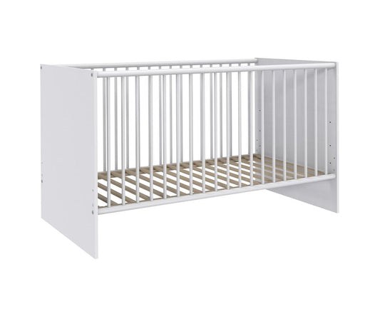 Gotland Babybett 70 x 140 cm Weiß / Plankeneiche