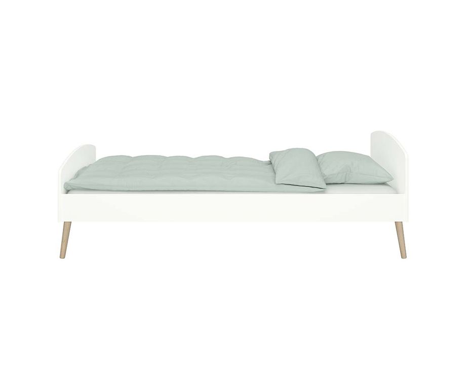 Soft Line Bett 90 x 200 cm Weiss - Froschkönig24