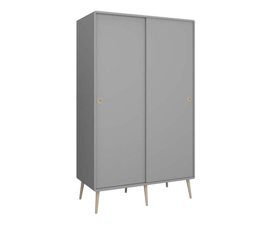 Soft Line Garderobenschrank mit 2 Türen Grau