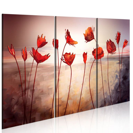 Wandbild - Bright red poppies