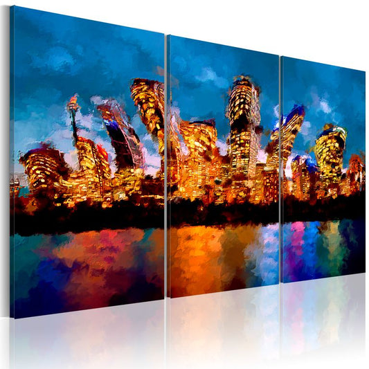 Wandbild - Mad city - triptych