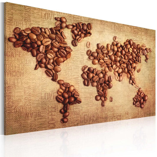 Wandbild - Kaffee aus der ganzen Welt