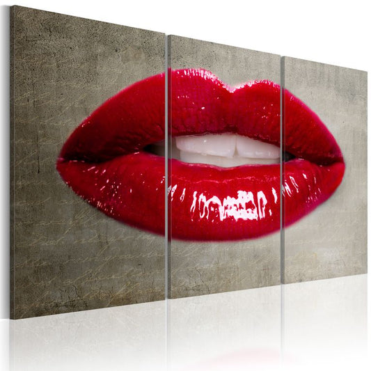 Wandbild - Female lips