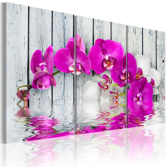 Wandbild - Harmonie: Orchidee - Triptychon