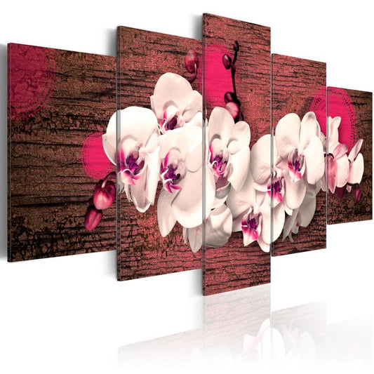 Wandbild - Freude und Orchidee