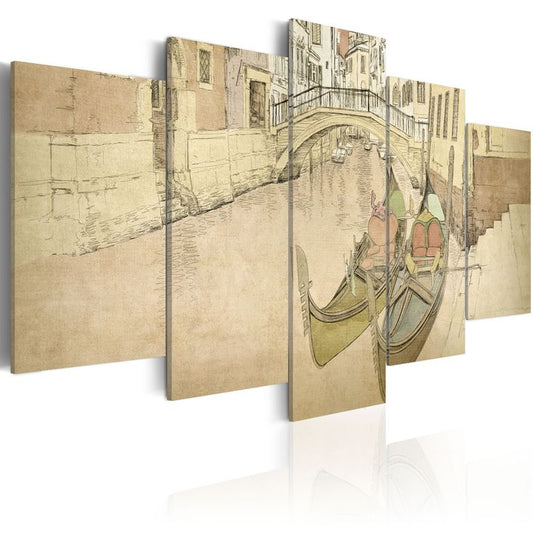 Wandbild - Venedig und Gondeln