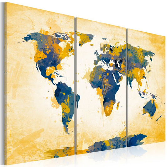 Wandbild - Four corners of the World - triptych