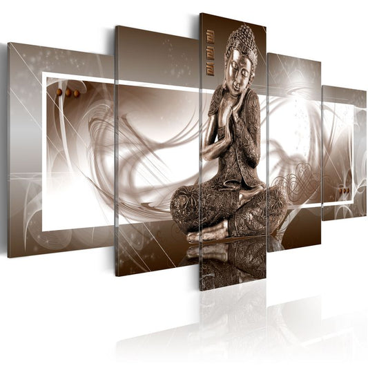 Wandbild - Meditierender Buddha