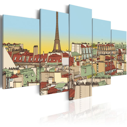 Wandbild - Idyllisches Bild von Paris