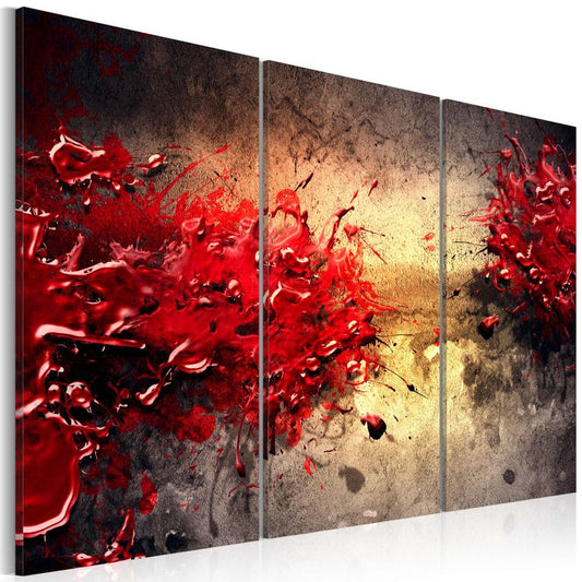 Wandbild - Roter Splash