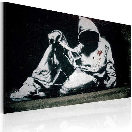 Wandbild - Inkognito Killer (Banksy) 60x40 cm