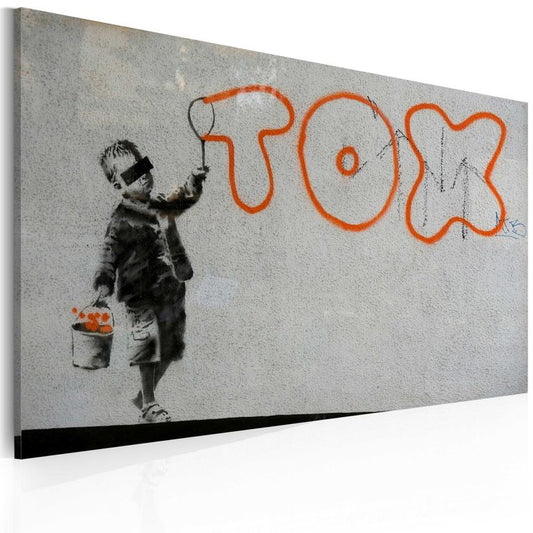 Wandbild - Wallpaper graffiti (Banksy) 60x40 cm