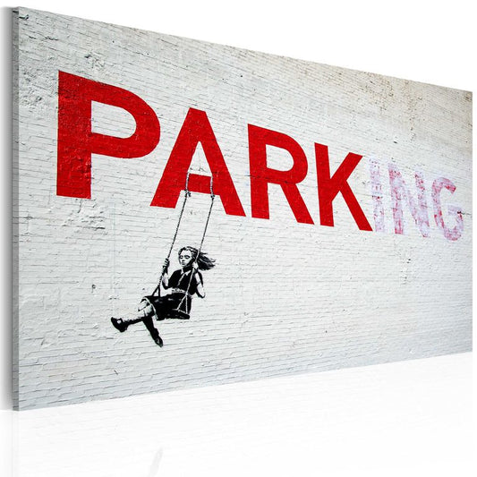 Wandbild - Parking (Banksy) 60x40 cm