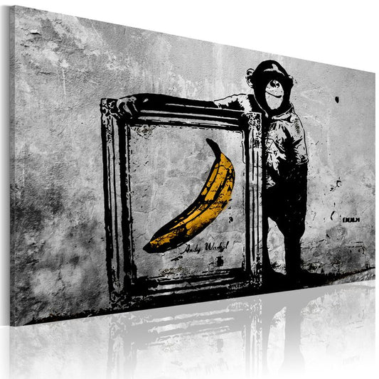 Wandbild - Inspired by Banksy - black and white