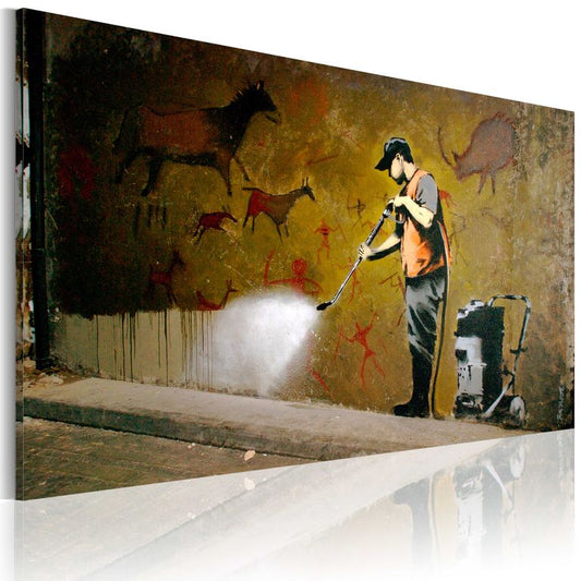 Wandbild - Das Weißen von Lascaux (Banksy) 60x40 cm