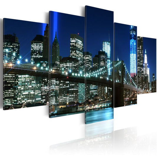 Wandbild - Blaues New York