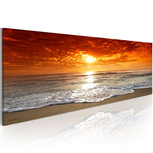 Wandbild - romantisch  Sonnenuntergang 135x45 cm