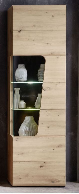 Funny Plus Vitrine rechts inkl. LED-Beleuchtung Artisan Eiche