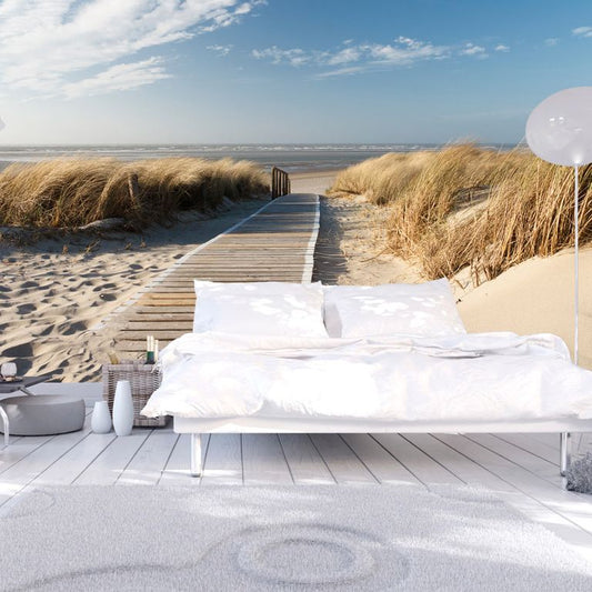 Fototapete - Langeoog - Strand an der Nordsee 450x270 cm