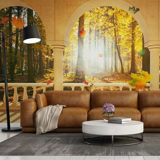 Fototapete - Dream about autumnal forest 450x270 cm