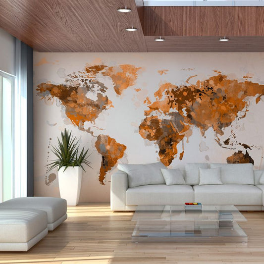 Fototapete - World in brown shades 450x270 cm