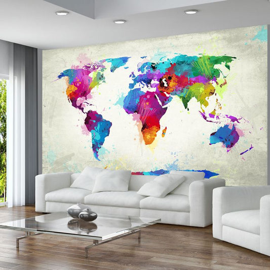 Fototapete - The map of happiness 450x270 cm