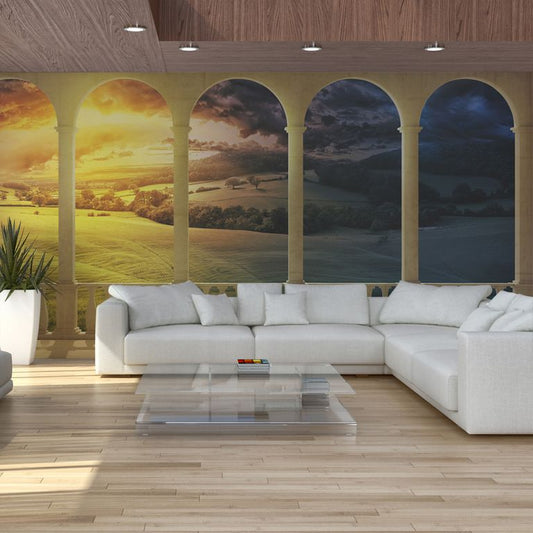 XXL Tapete - Dream about magical fields 550x270 cm