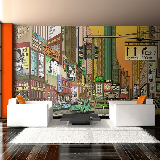 XXL Tapete - New York - dynamische Stadt 550x270 cm