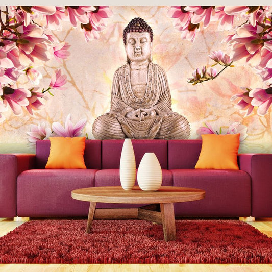 XXL Tapete - Buddha und Magnolia 550x270 cm