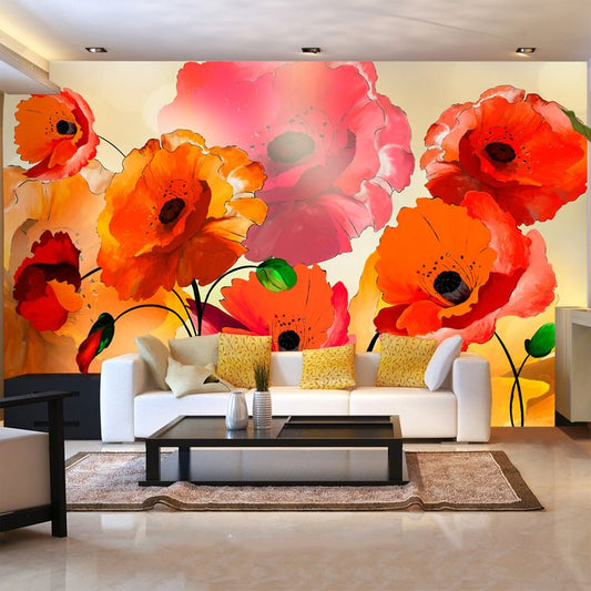 Fototapete - Velvet poppies 450x280 cm