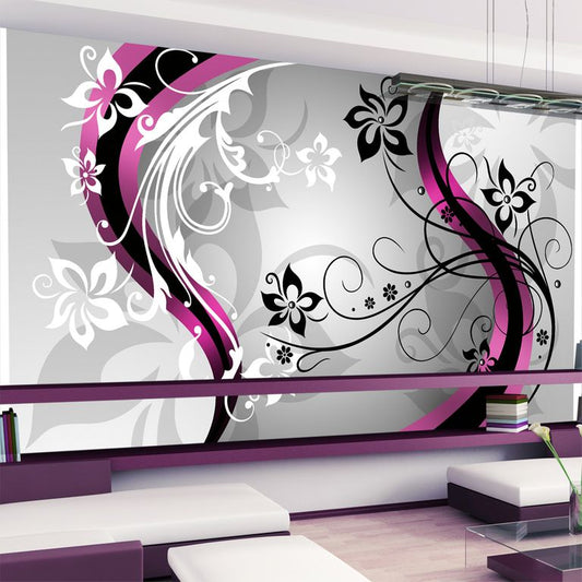 XXL Tapete - Art-flowers (pink) 500x280 cm