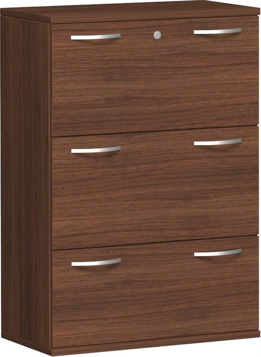 Pro Registraturschrank 3 OH, Nussbaum