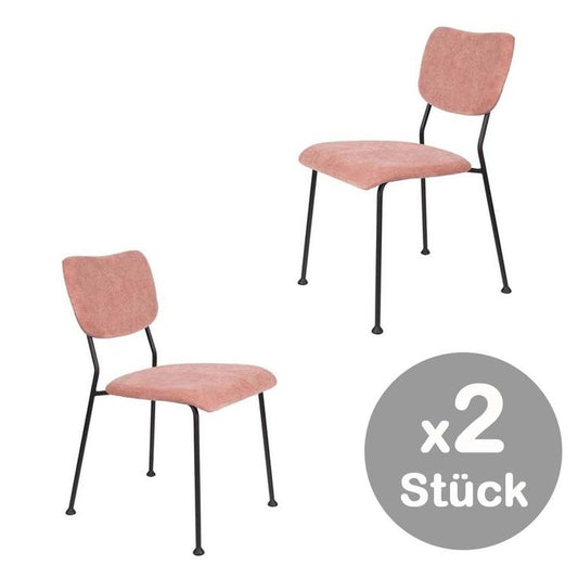 Benson 2-er Set Stühle Rosa