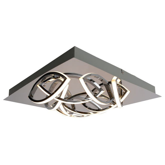 Manchester Wandleuchte LED 41x41cm Chrom