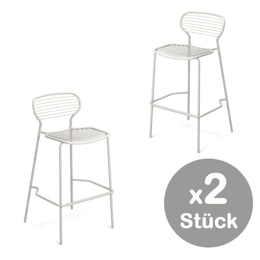 Emu Apero 2er Set Barhocker Weiß