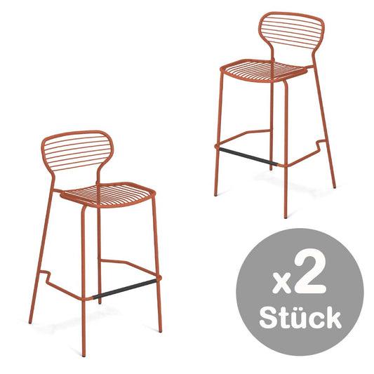 Emu Apero 2er Set Barhocker Rot