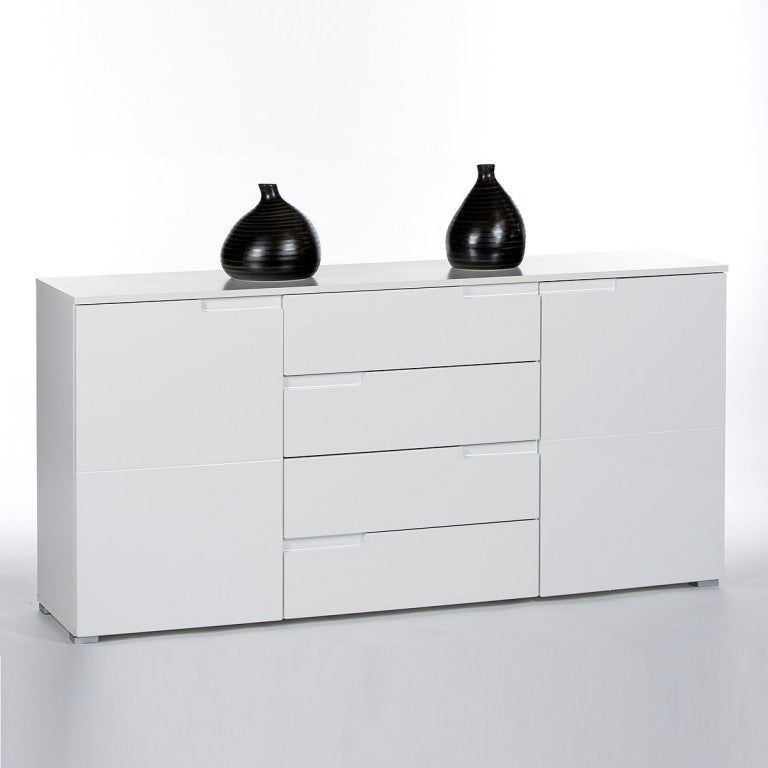 Spice Kommode Sideboard Anrichte Hochglanz weiß - Froschkönig24