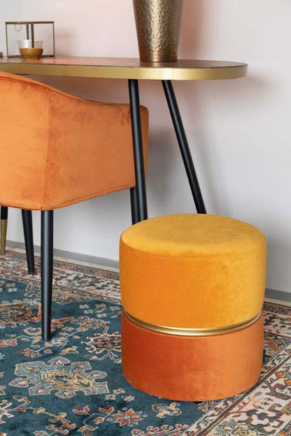 Bubbly Hocker Gelb / Orange