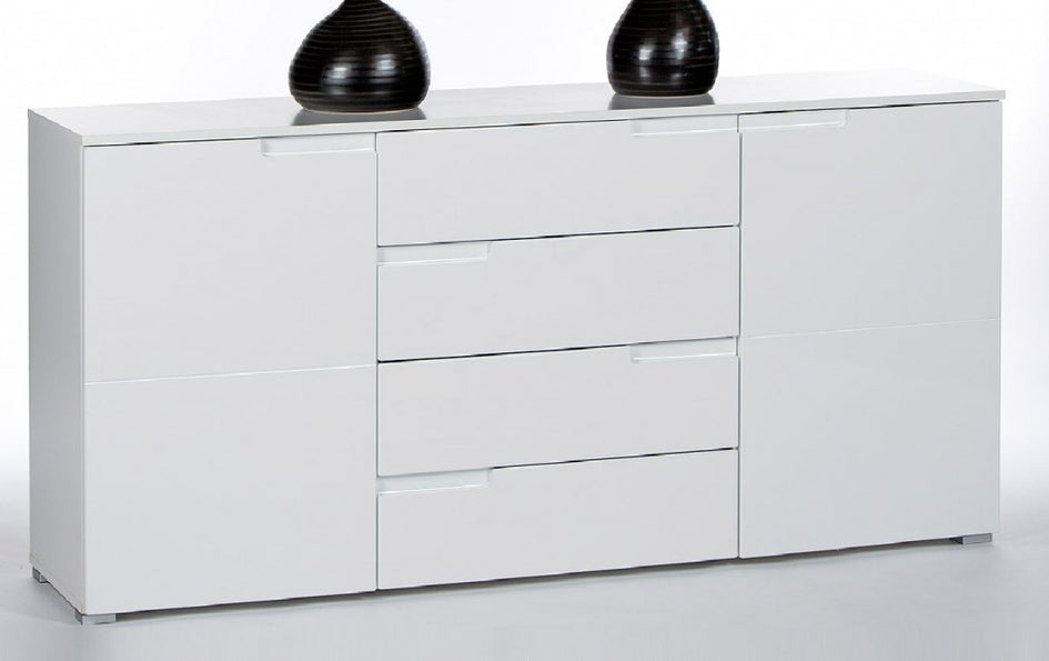 Spice Kommode Sideboard Anrichte Hochglanz weiß - Froschkönig24