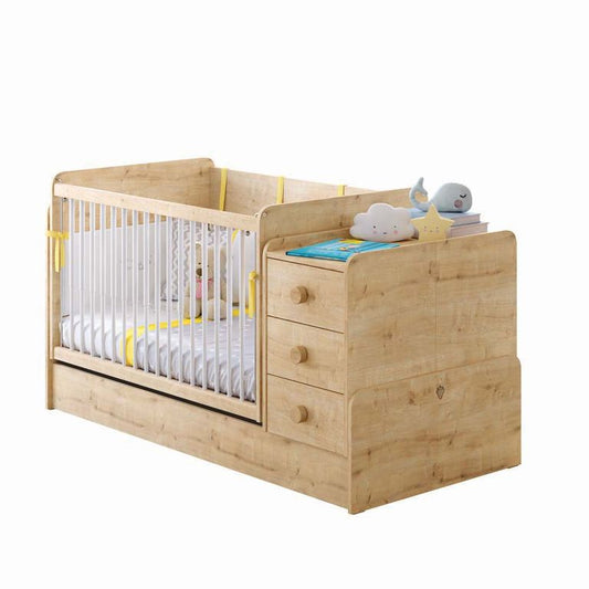 Cilek MOCHA BABY Babybett mitwachsend 70x115-70x160cm Natur