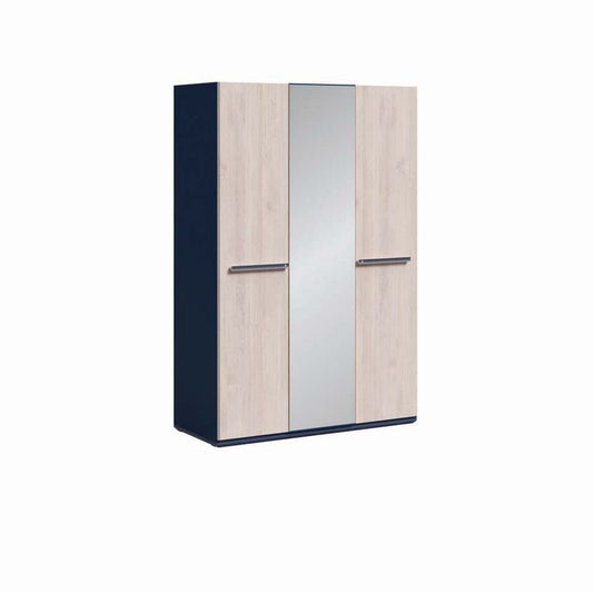 Cilek TRIO Kleiderschrank 3-trg. Blau / White-Wash