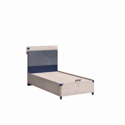 Cilek TRIO Line Bett 100x200cm Blau / White-Wash