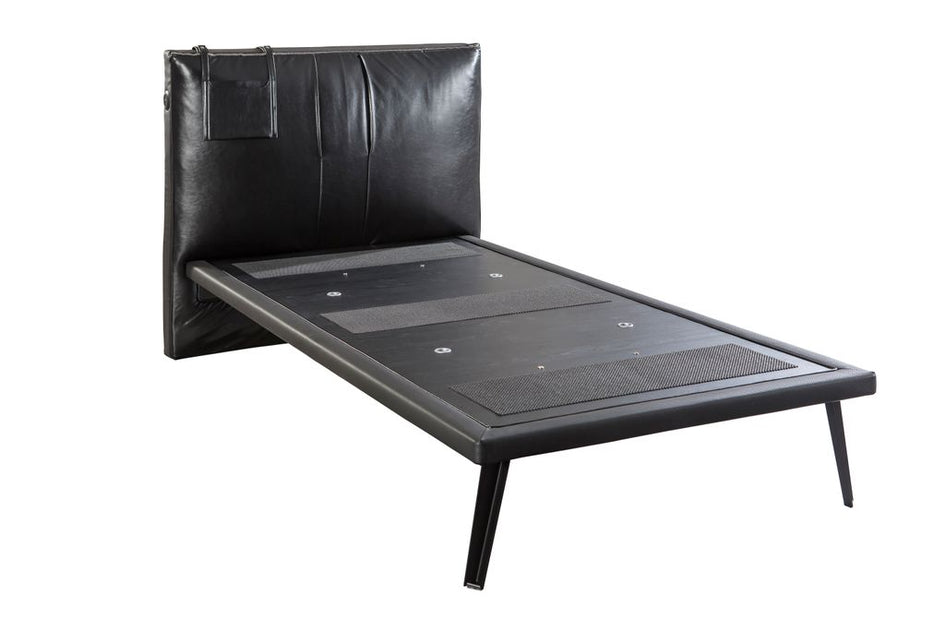 Cilek DARK METAL Kinderbett Bett 100x200 cm Jugendbett Schwarz - Froschkönig24