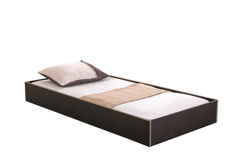 Cilek BLACK Bett (100x200 cm) Schwarz / Beige - Froschkönig24