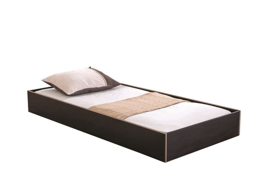 Cilek BLACK Ausziehbett (90x190 cm) Schwarz / Beige - Froschkönig24