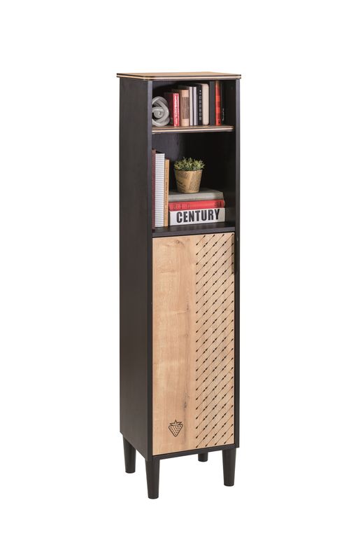 Cilek BLACK Bücherregal Schwarz / Beige - Froschkönig24