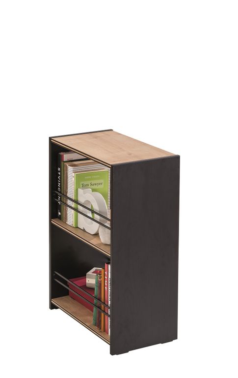 Cilek BLACK Kleiner Bücherregal Schwarz / Beige - Froschkönig24