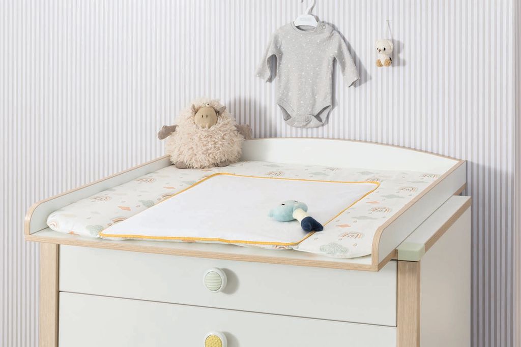 Cilek Montessori Babyzimmer Komplettset 2 Weiß / Grün / Natur