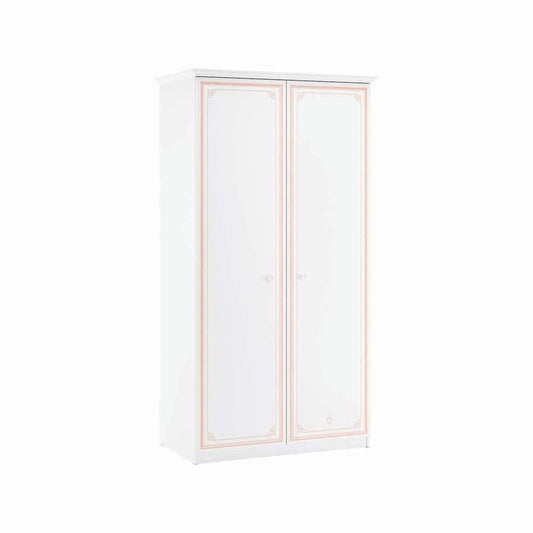 Cilek SELENA PINK Kleiderschrank 2-trg. Weiß / Rosa