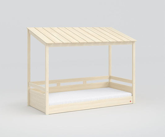 Montessori Hausbett 90x200 cm Braun